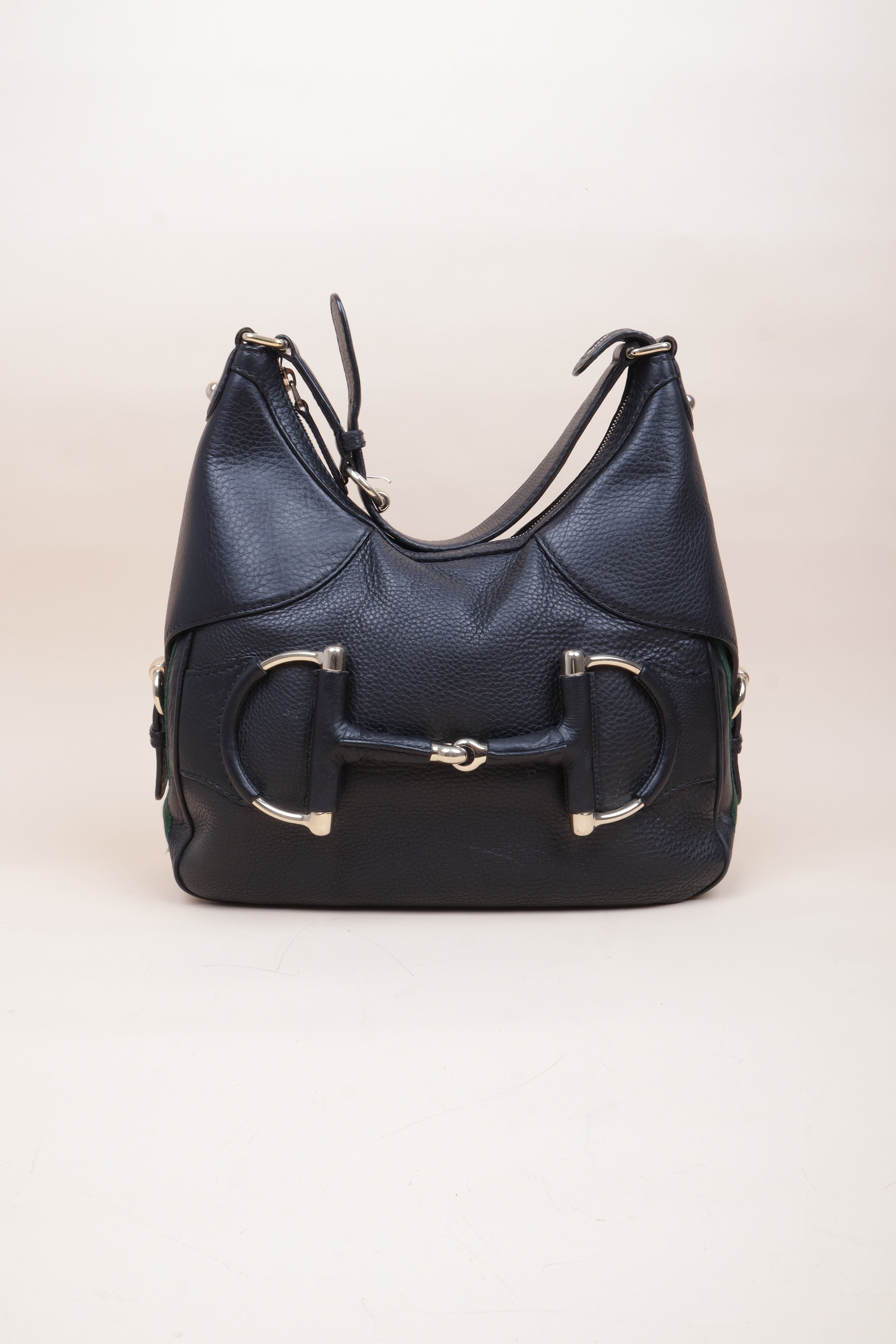 Gucci Black Ophidia Heritage Horsebit Hobo Bag