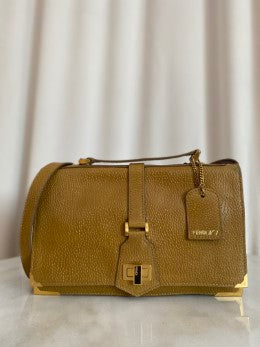 Fendi Dark Yellow Classic No.1 Satchel Top Handle Bag