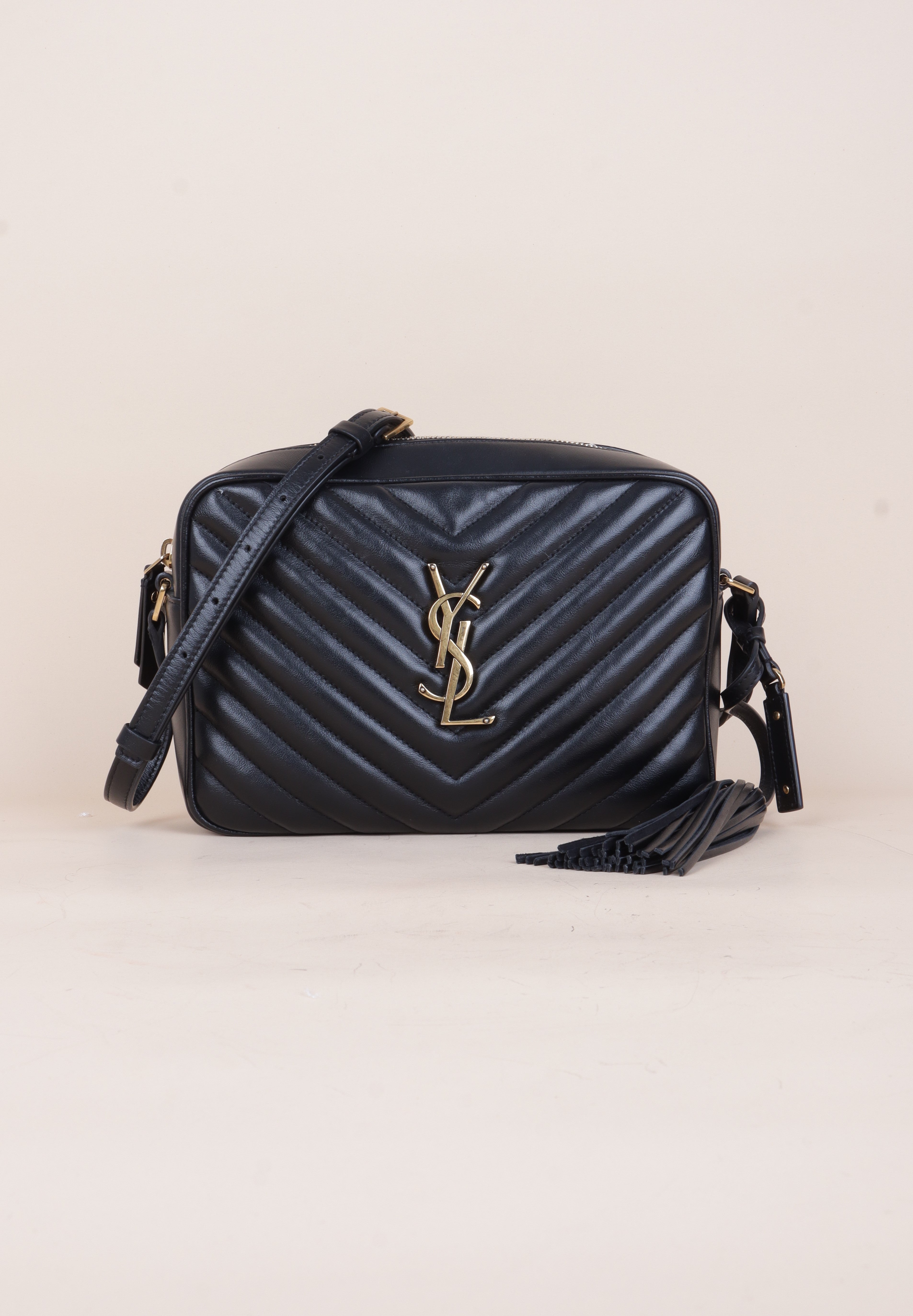 YSL BLACK LOU CAMERA BAG