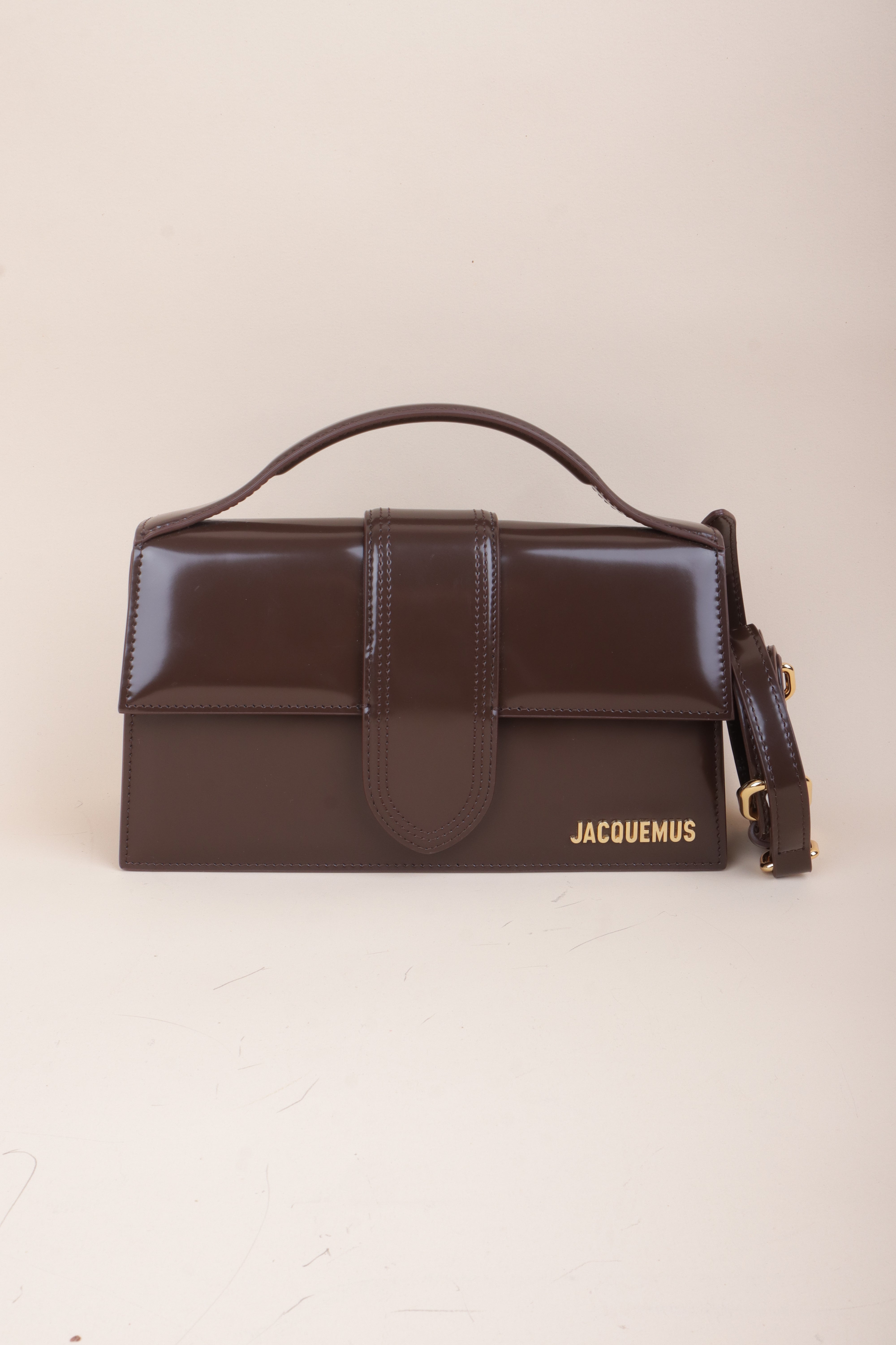 Jacquemus Mid Night Brown Le Grand Bambino Bag