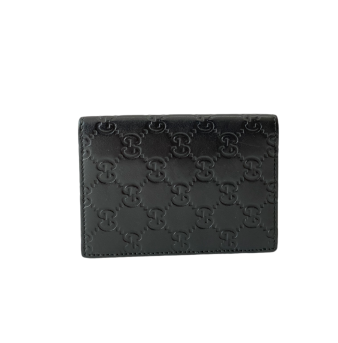 Gucci Black GG Print Passport Cover