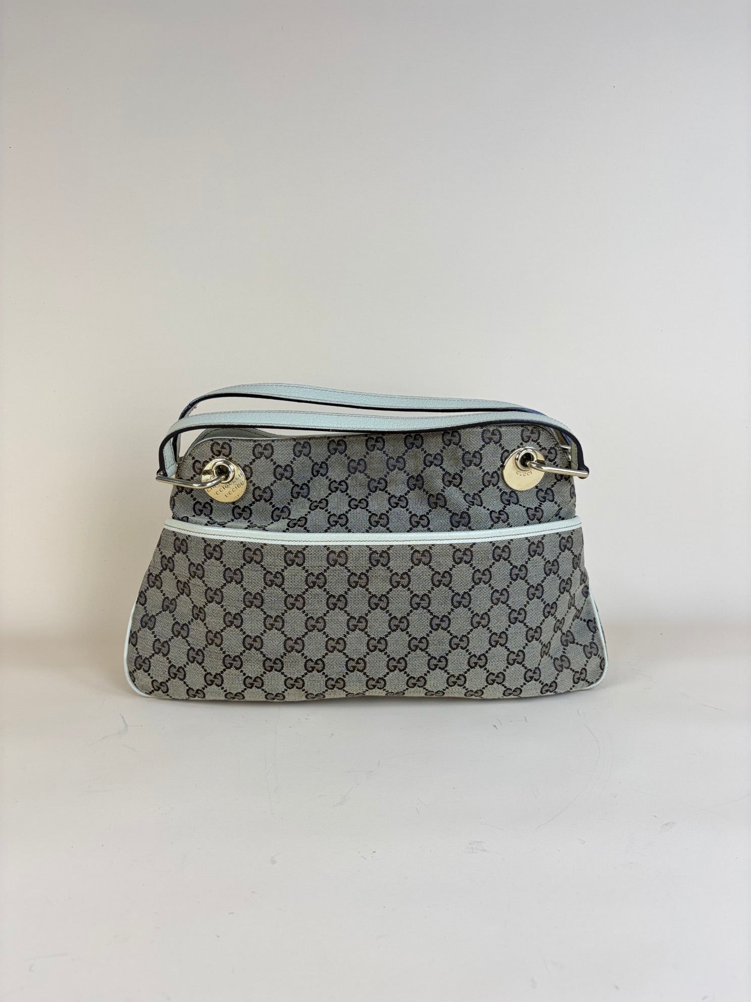 Gucci Bicolor GG Monogram Medium Eclipse Tote Bag