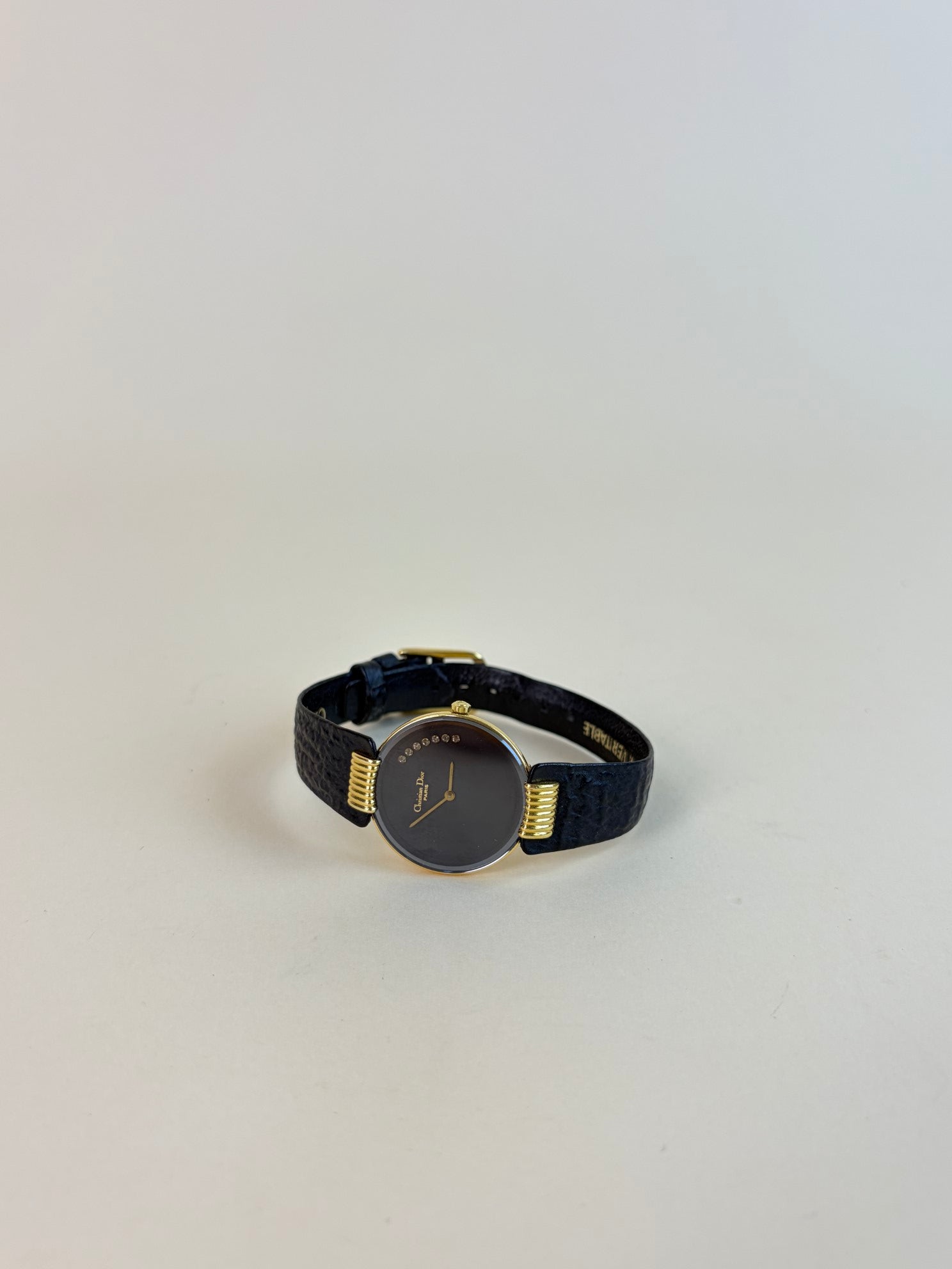 Christian Dior Black Moon leather band Watch