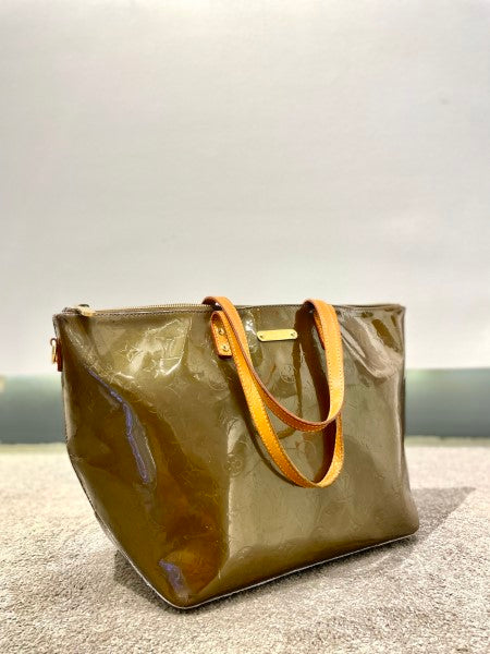 Louis Vuitton Olive Monogram Vernis Bellevue GM Bag