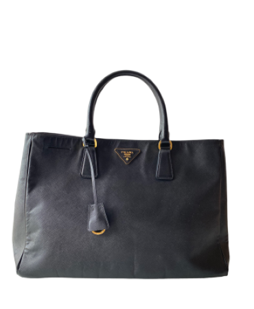 Prada Black Saffiano Galleria Large Tote Bag