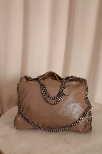 Stella Mccartney Cafe Falabella Shiny Bag W/ 3 Chain