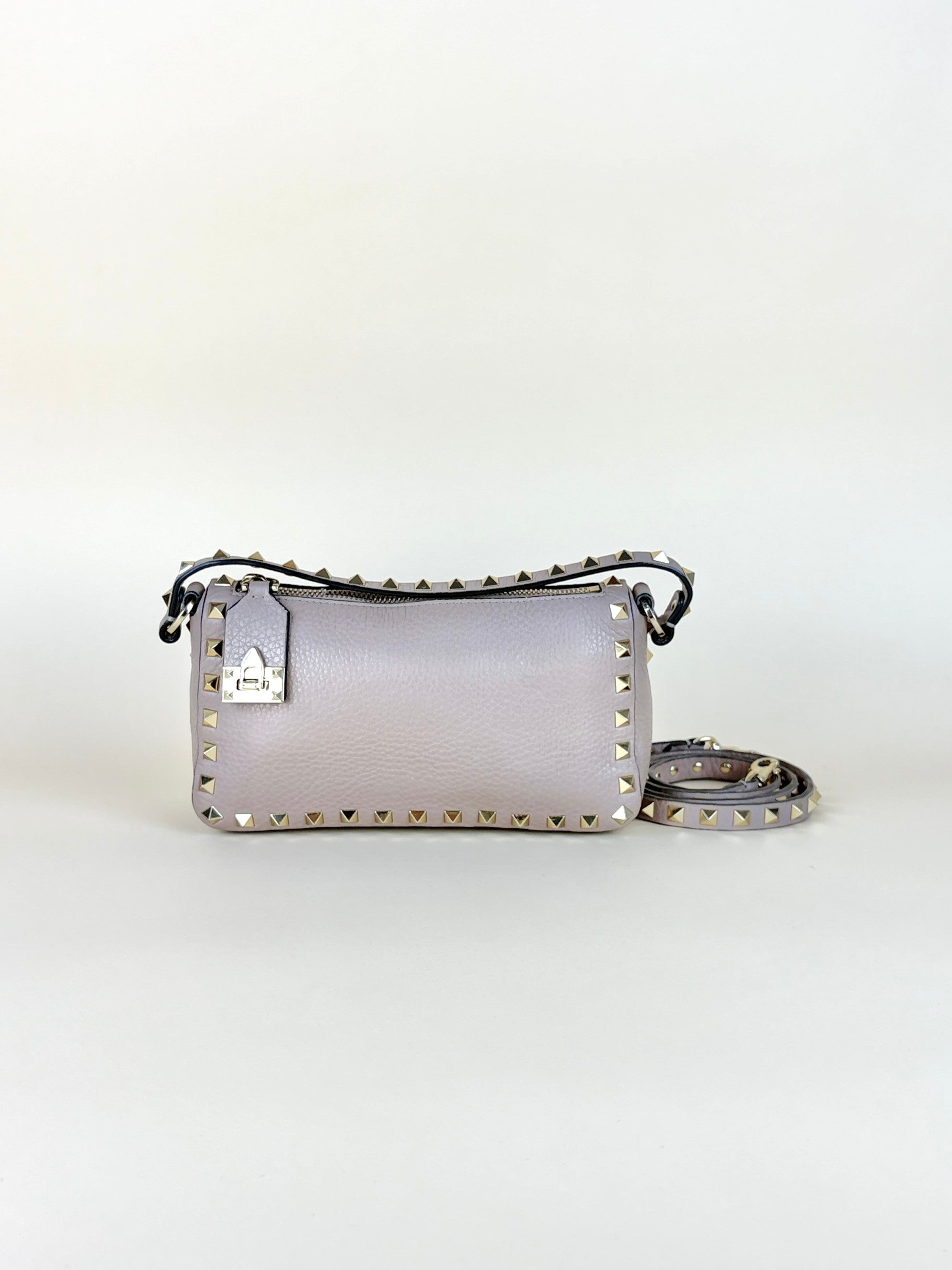 Valentino Nude Small Rockstud Crossbody Bag