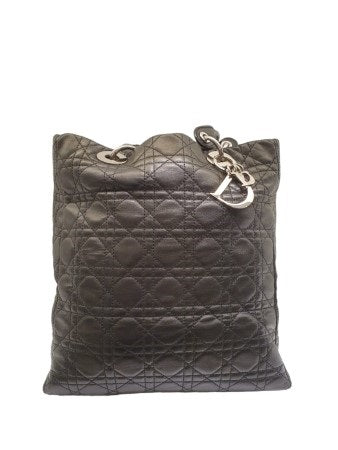 Christian Dior Black Soft Lady Dior Tote Bag