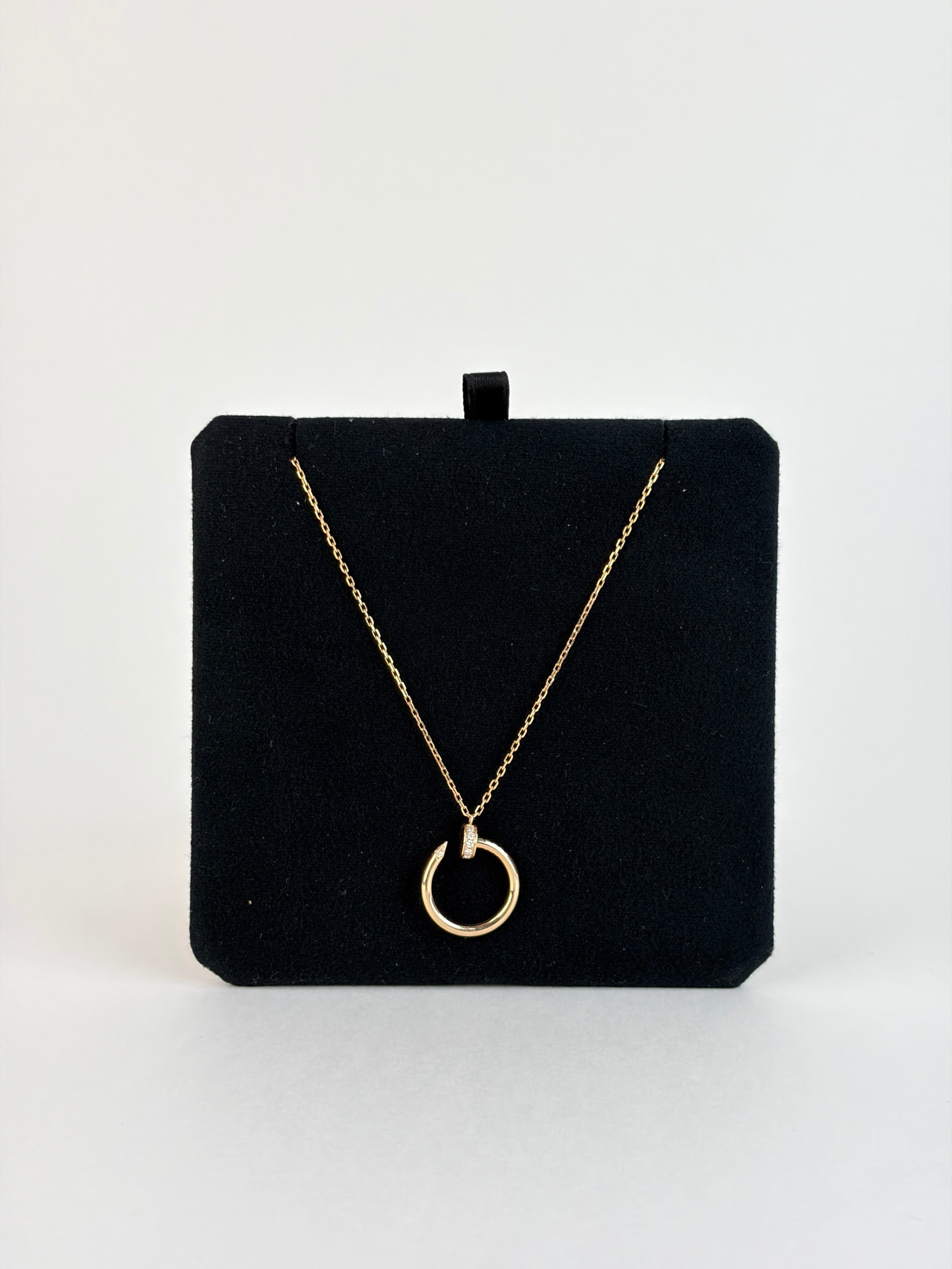 Cartier juste un clou pendant Diamonds rose gold Necklace