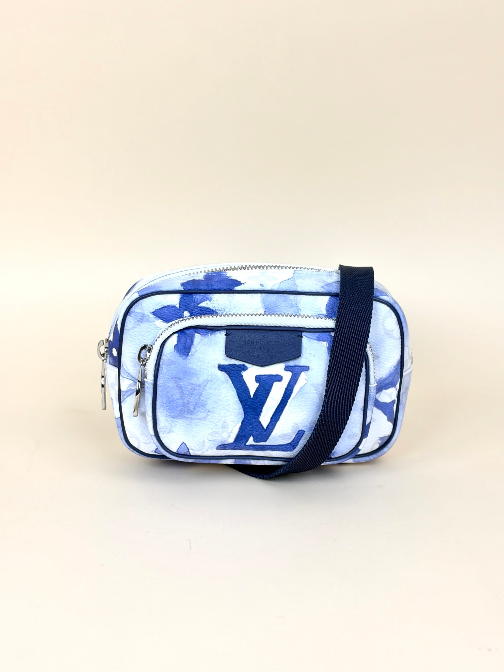 louis Vuitton blue monogram watercolor outdoor limited-edition pouch