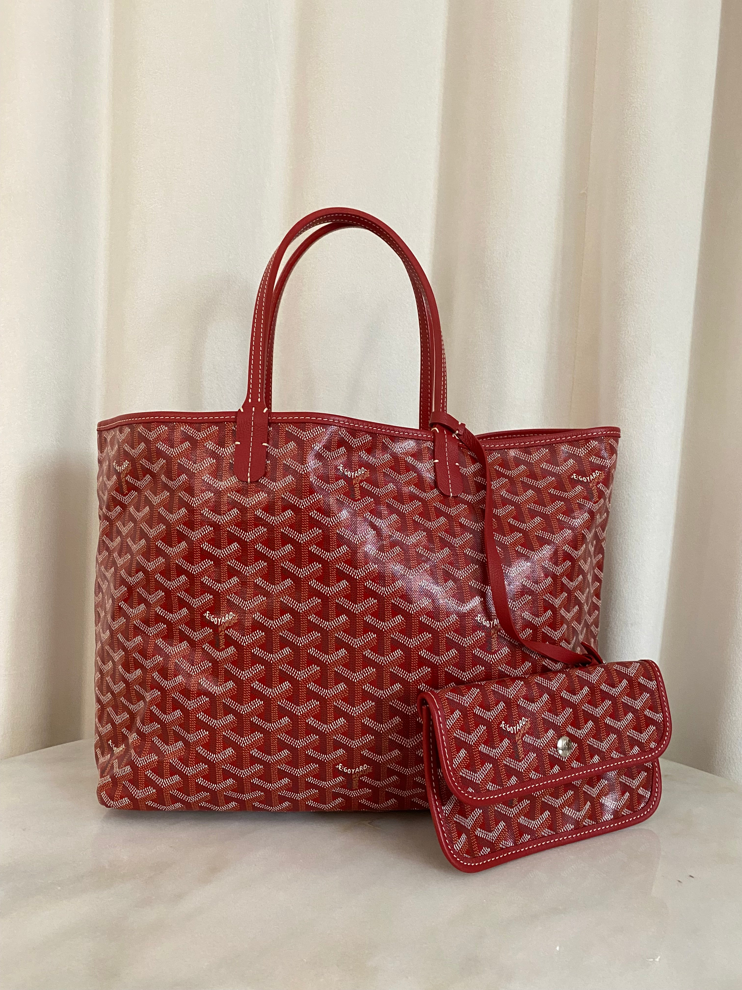 Goyard Red Gordyan Saint Louis PM Bag