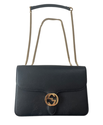 Gucci Black Interlocking Shoulder Bag