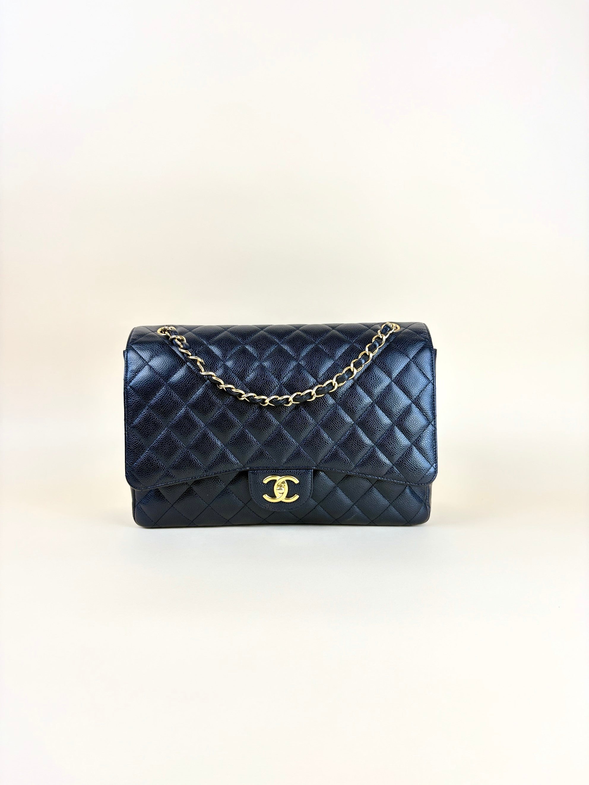 Chanel Black Maxi Classic Double Flap Bag