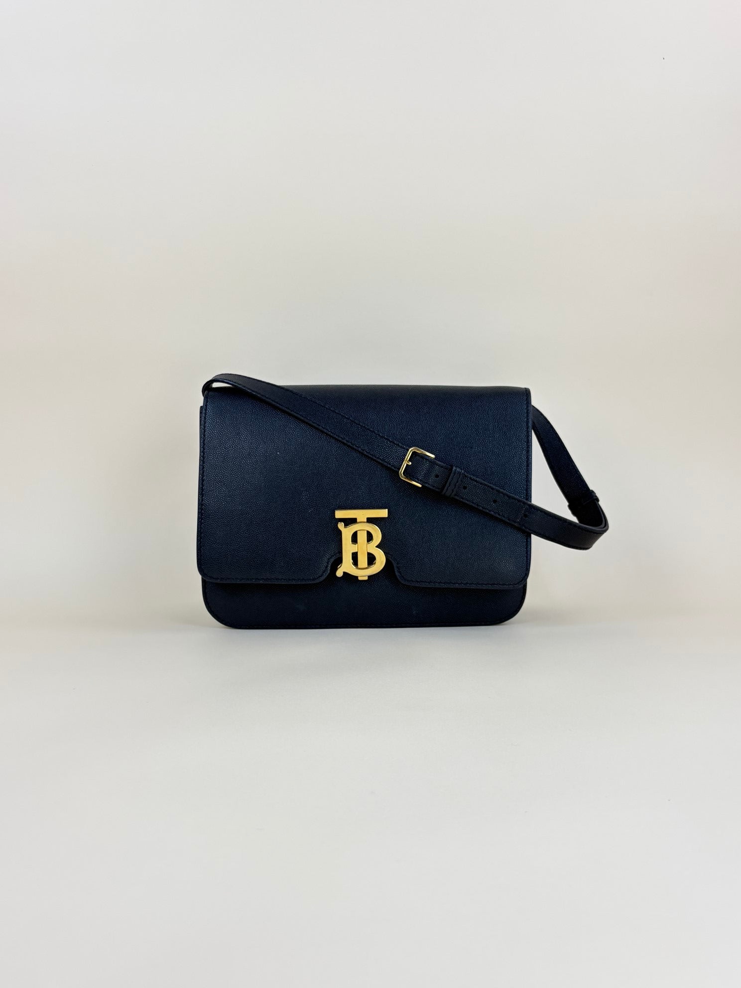 Burberry Black Medium TB Shoulder Bag