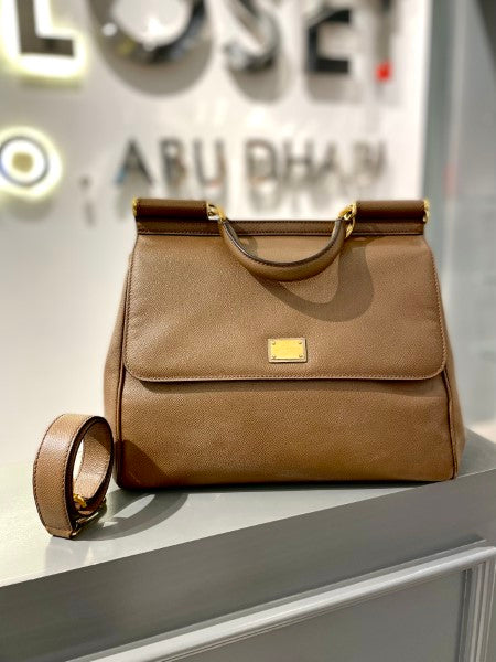 Dolce & Gabbana Brown Sicily Large Bag