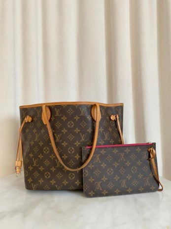 Louis Vuitton Monogram Neverfull Bag W/ Pochette