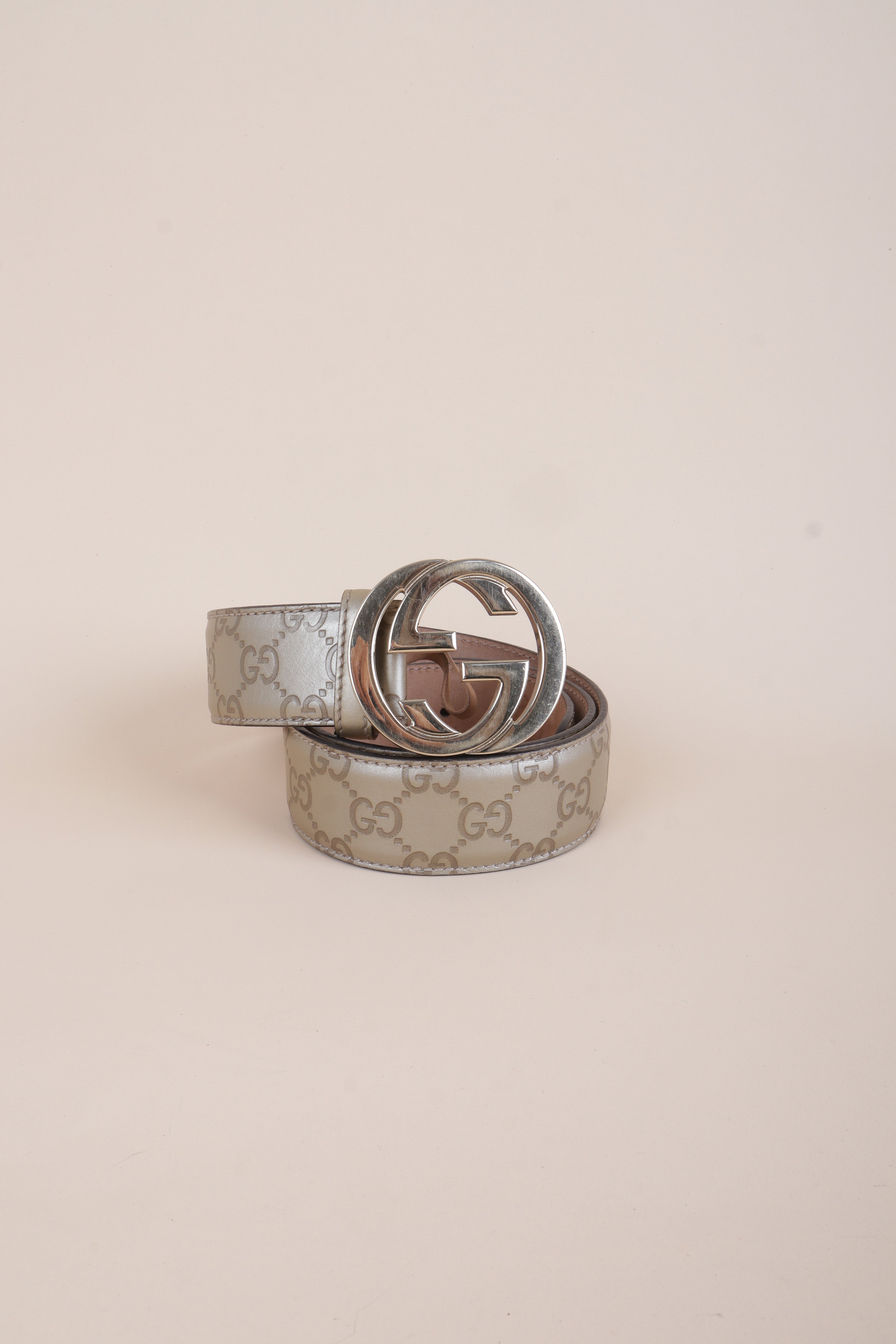 Gucci Beige GG Print Camping Belt