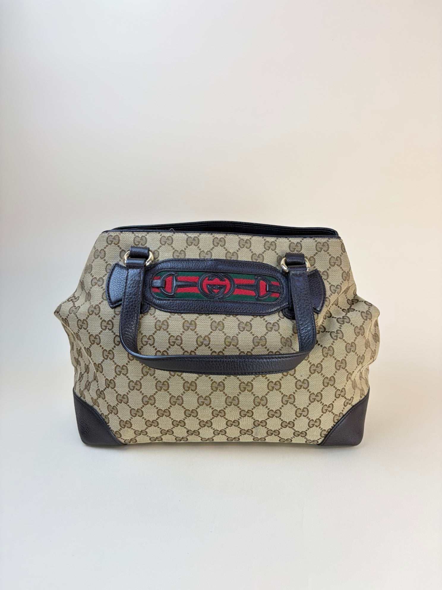 Gucci Bicolor Vintage Web Dressage Shoulder Bag