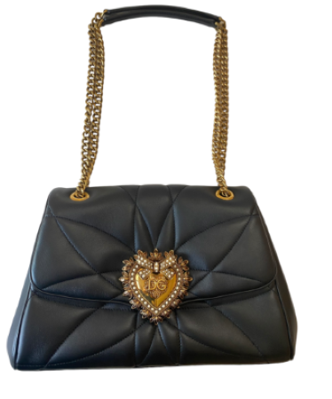 Dolce & Gabbana Black Devotion Shoulder Bag