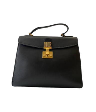 Christian Dior Black Dioraddict Top Handle Tote Bag