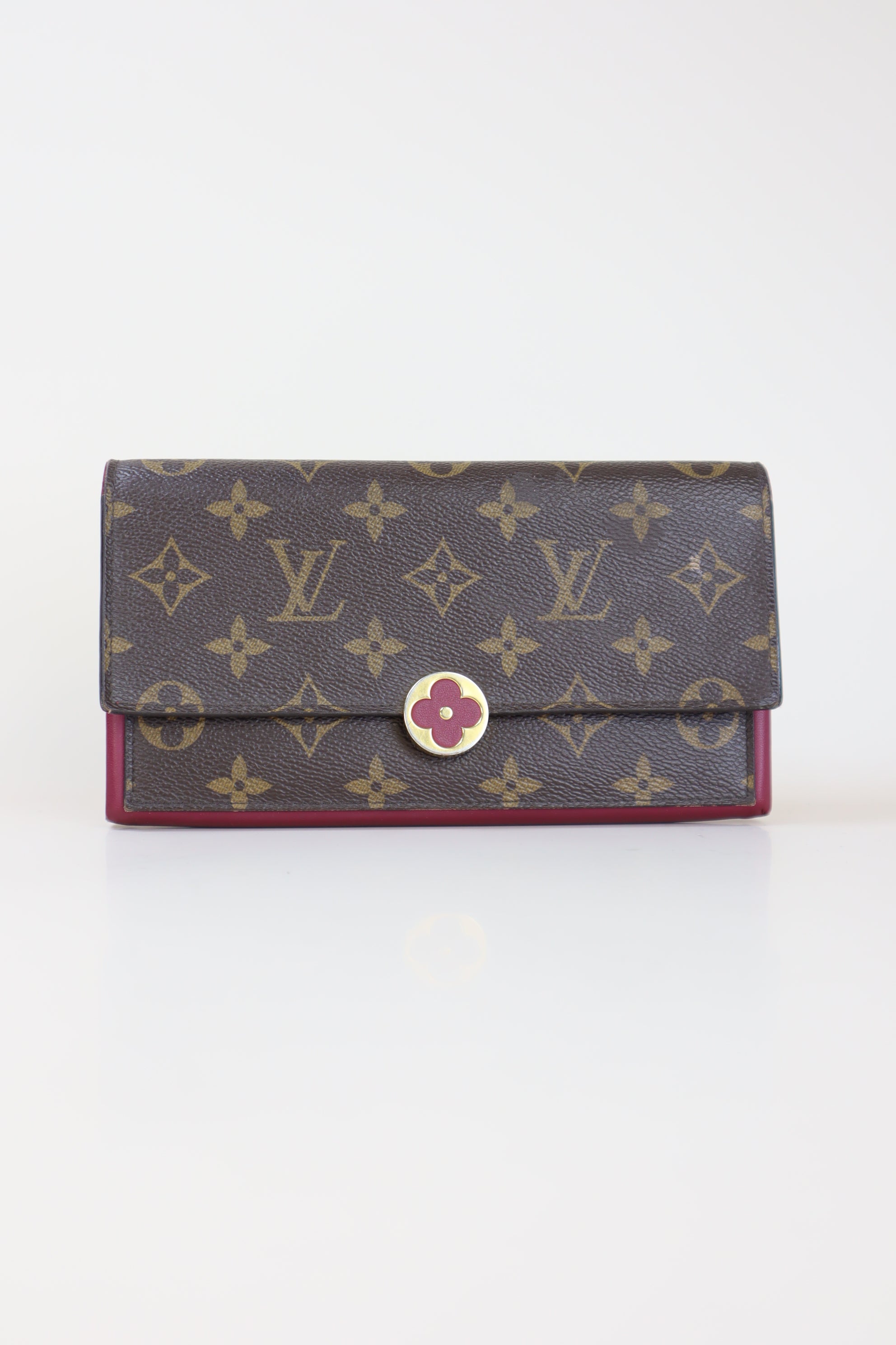Louis Vuitton Monogram Fuchsia Portefeuille Flore Long Wallet