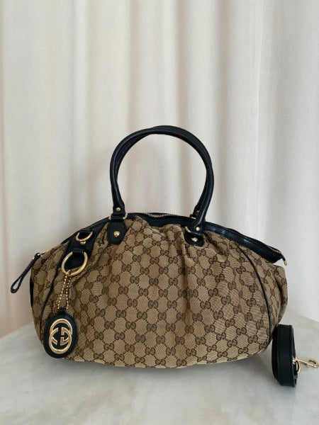 Gucci Bicolor GG Sukey Medium Bag