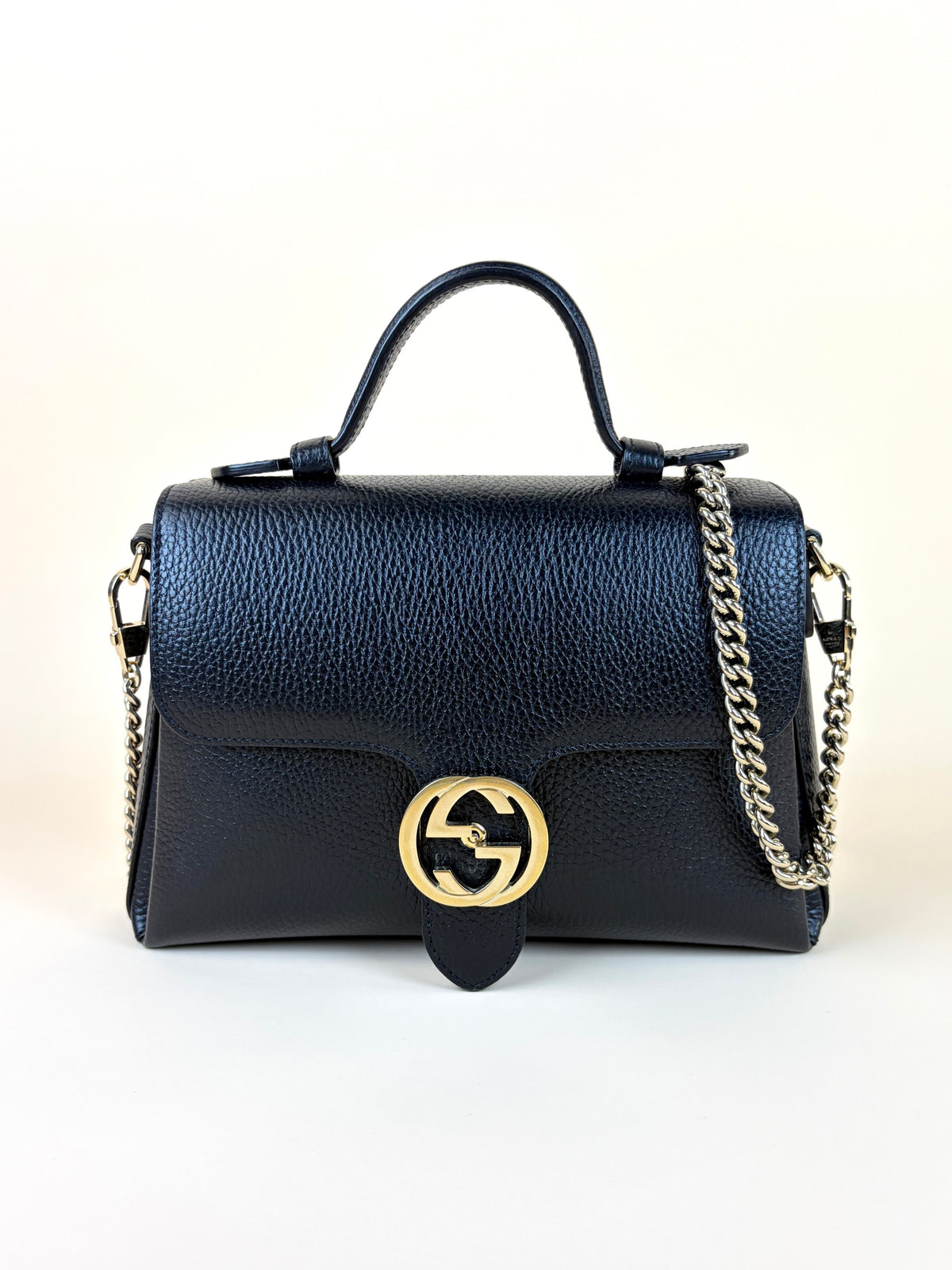 Gucci dollar calfskin interlocking g