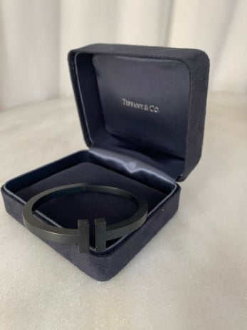 Tiffany & Co Black Coated Stainless Steel Bracelet