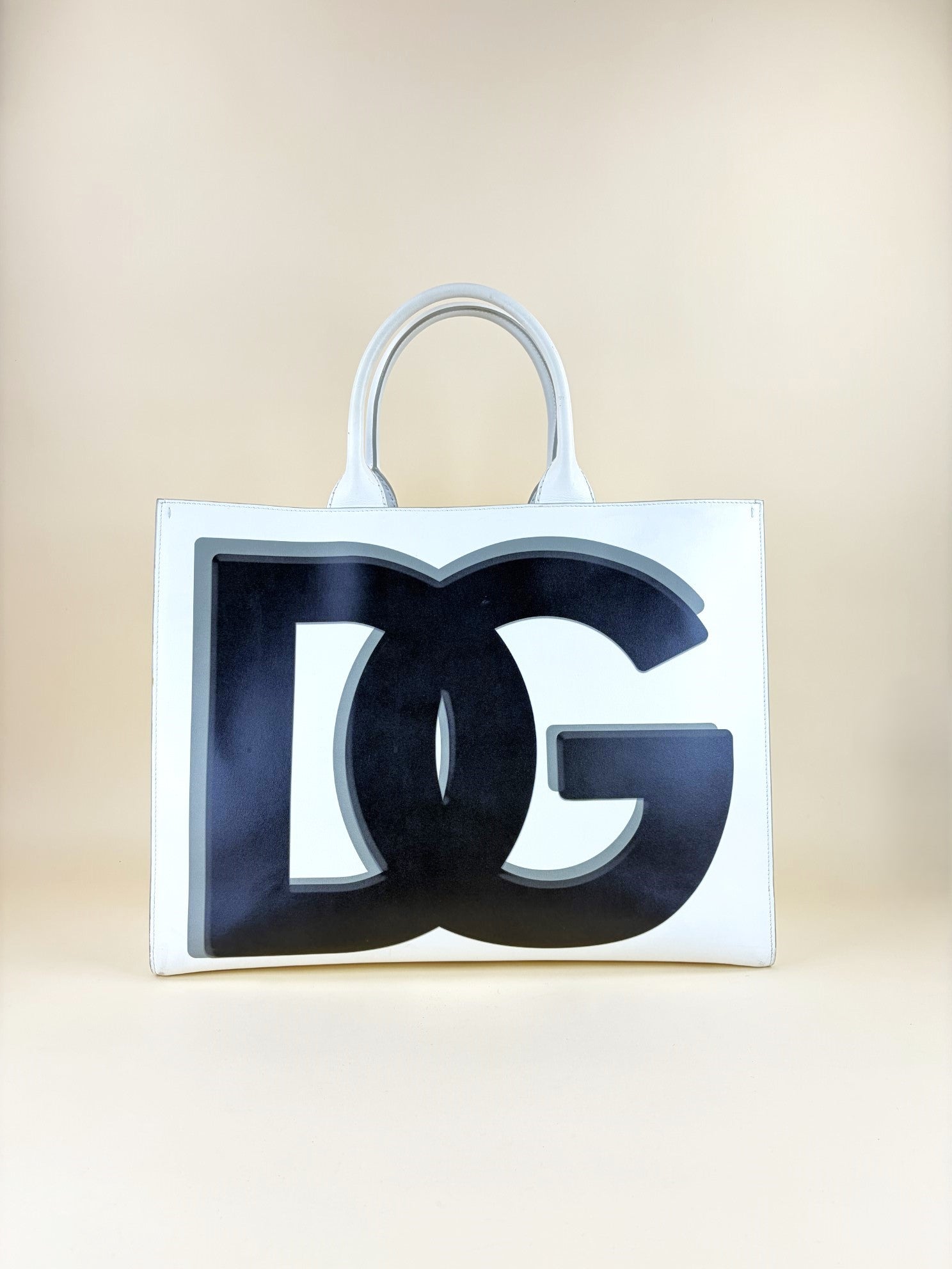 Dolce & Gabbana Bicolor DG Logo Shopper Bag