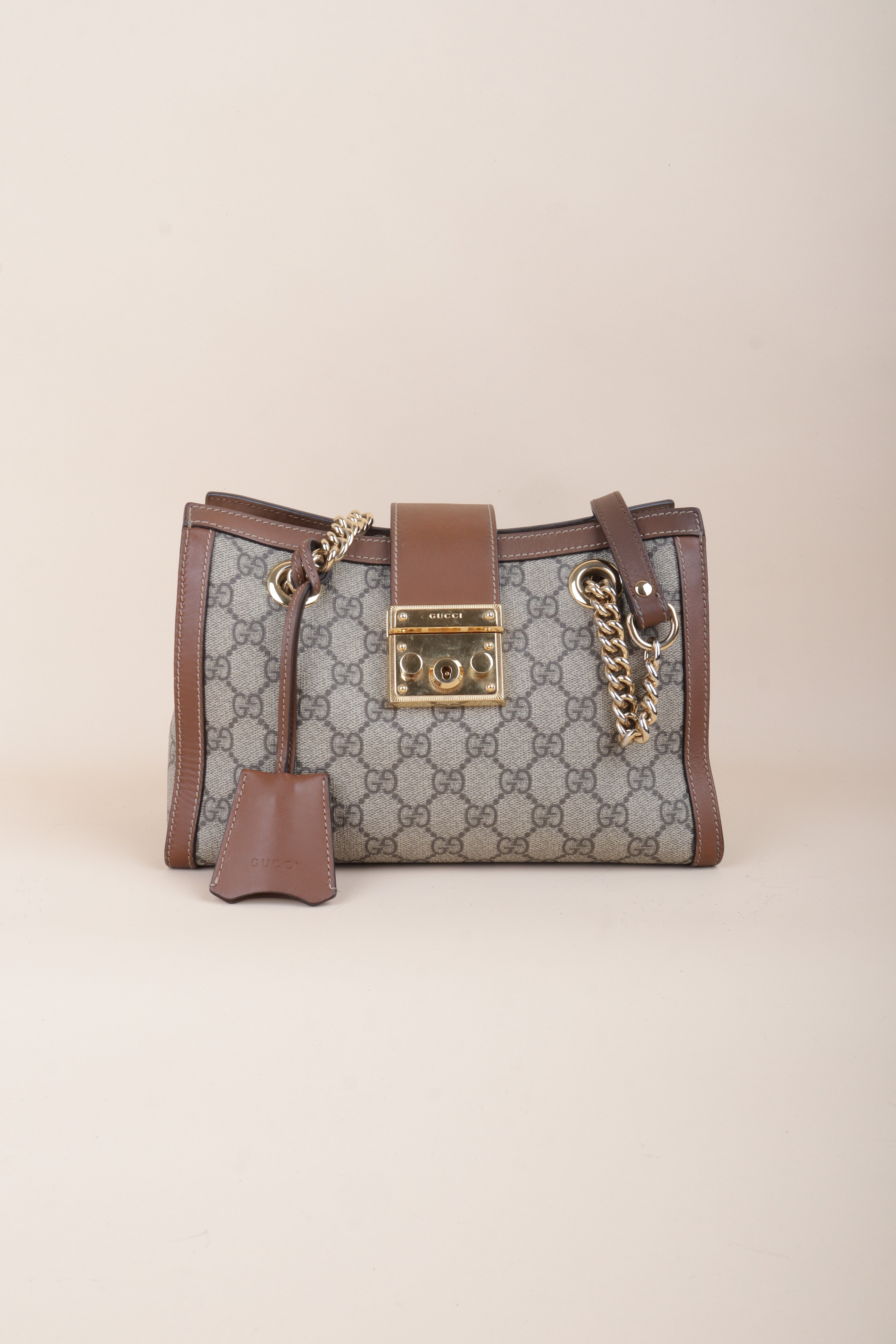 Gucci Bicolor Padlock Small Tote Bag