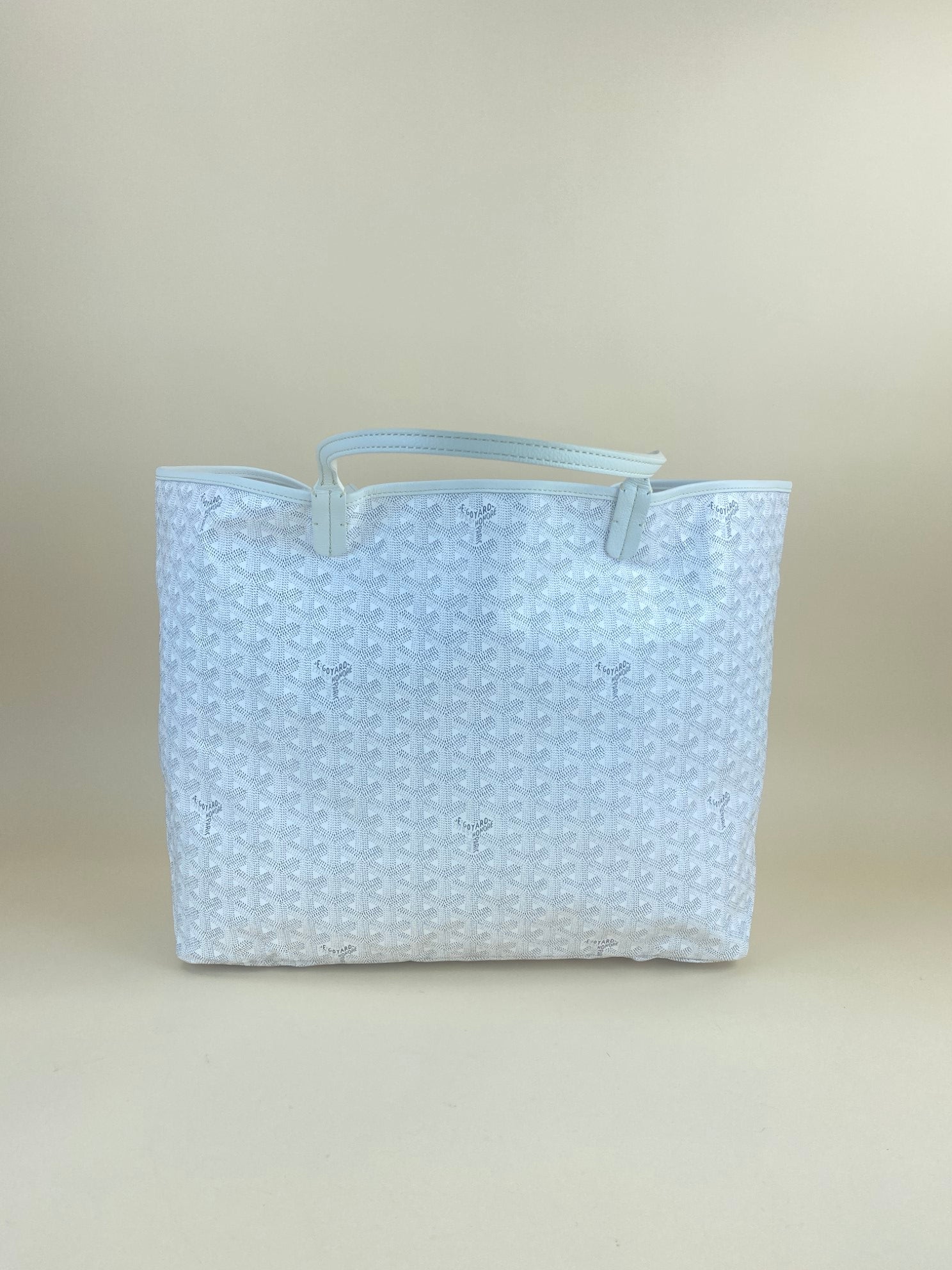 Goyard White Goyar dine Saint Louis GM Bag