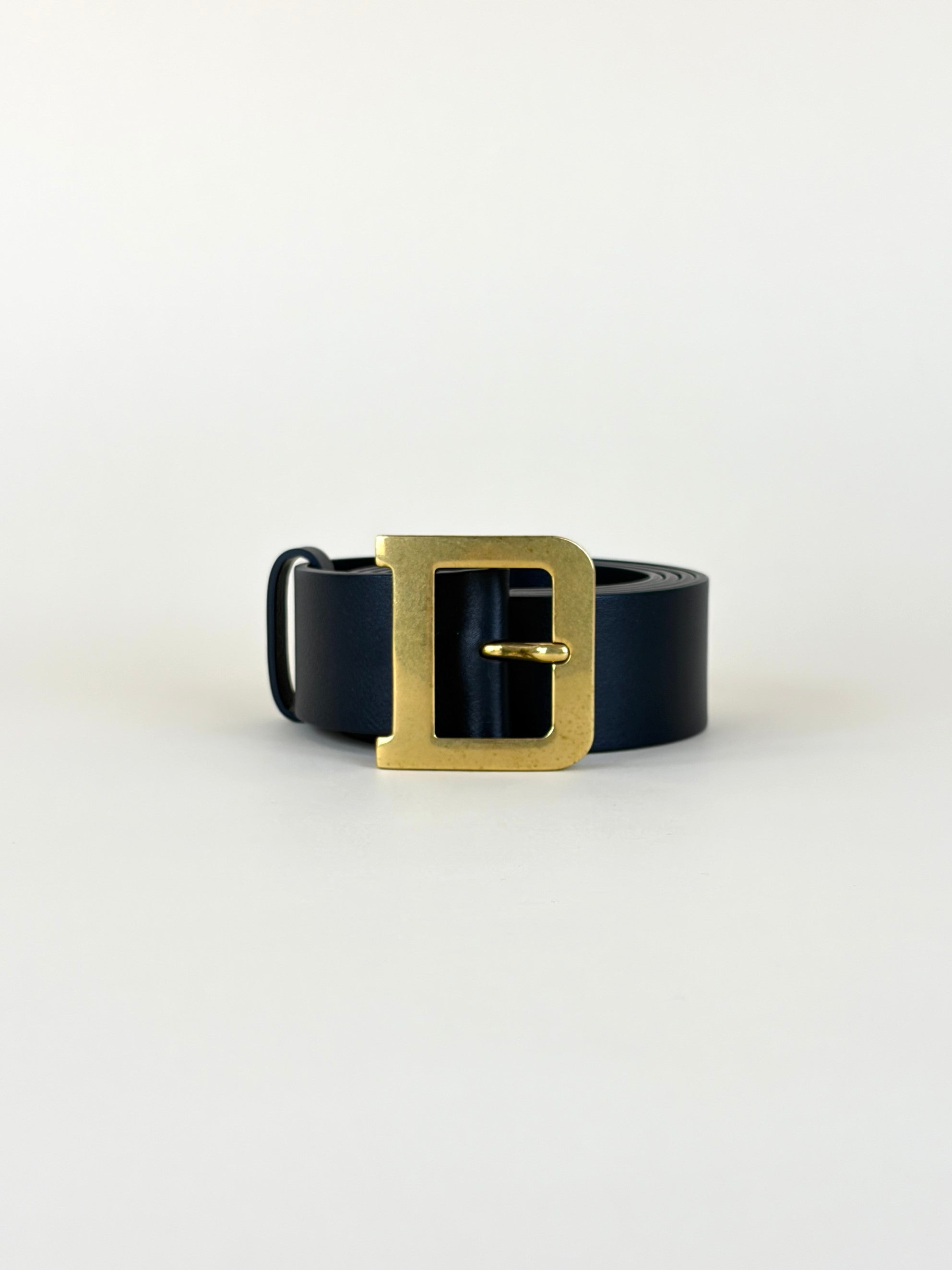 Christian Dior Black Diorquake 35 mm Belt