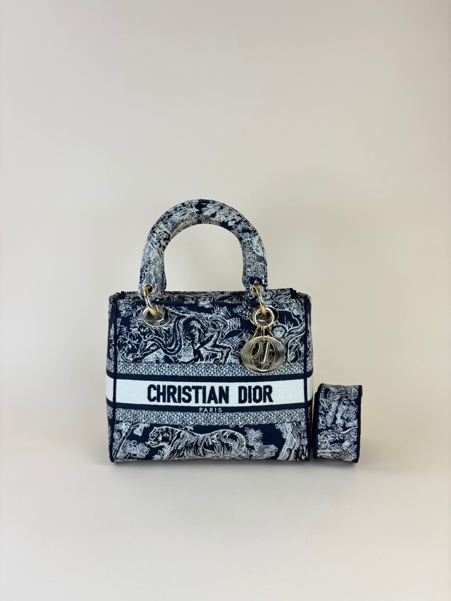 Christian Dior Lady D-Lite Medium Bag with Strap