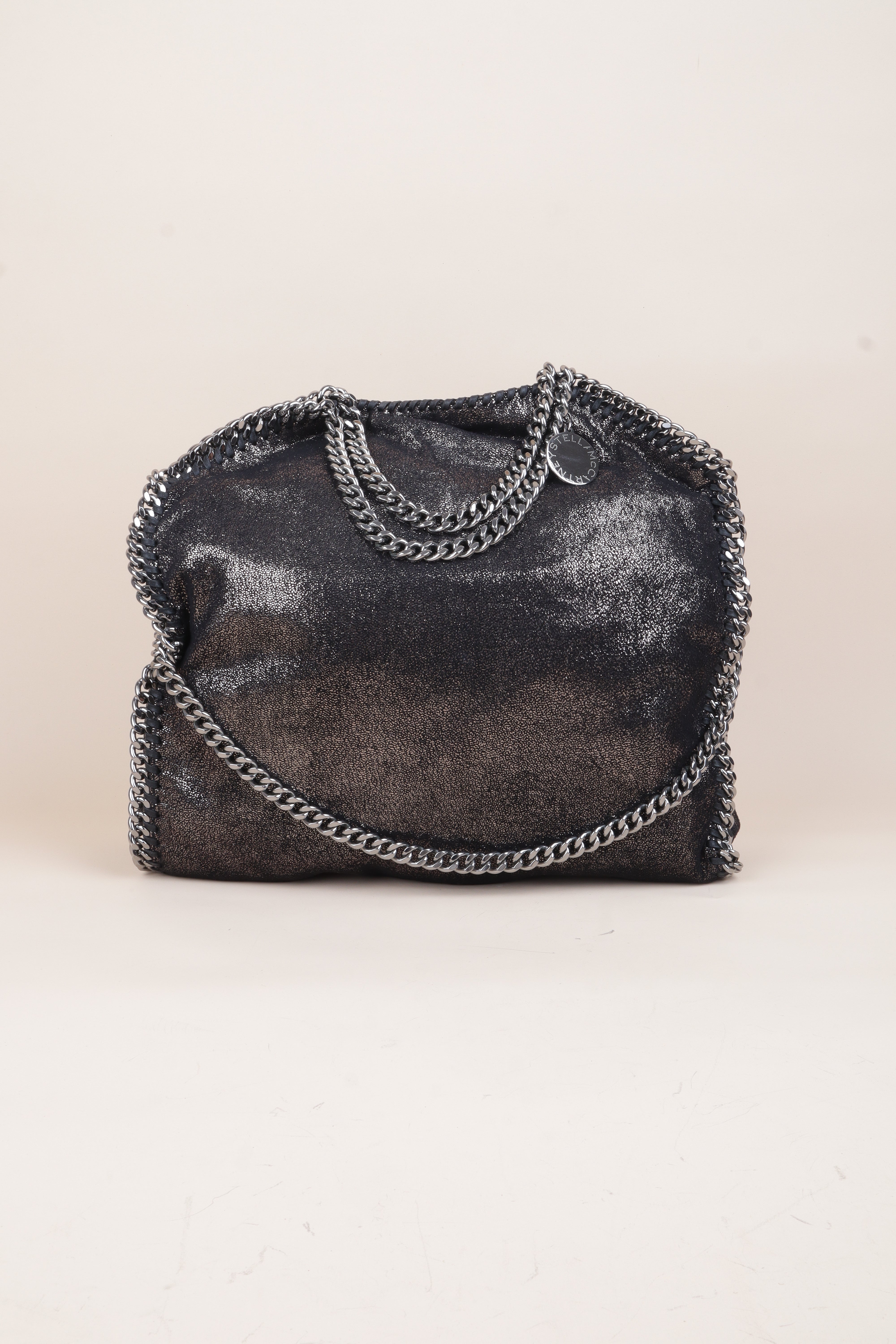STELLA McCartney black Falabella Fold Over Bag
