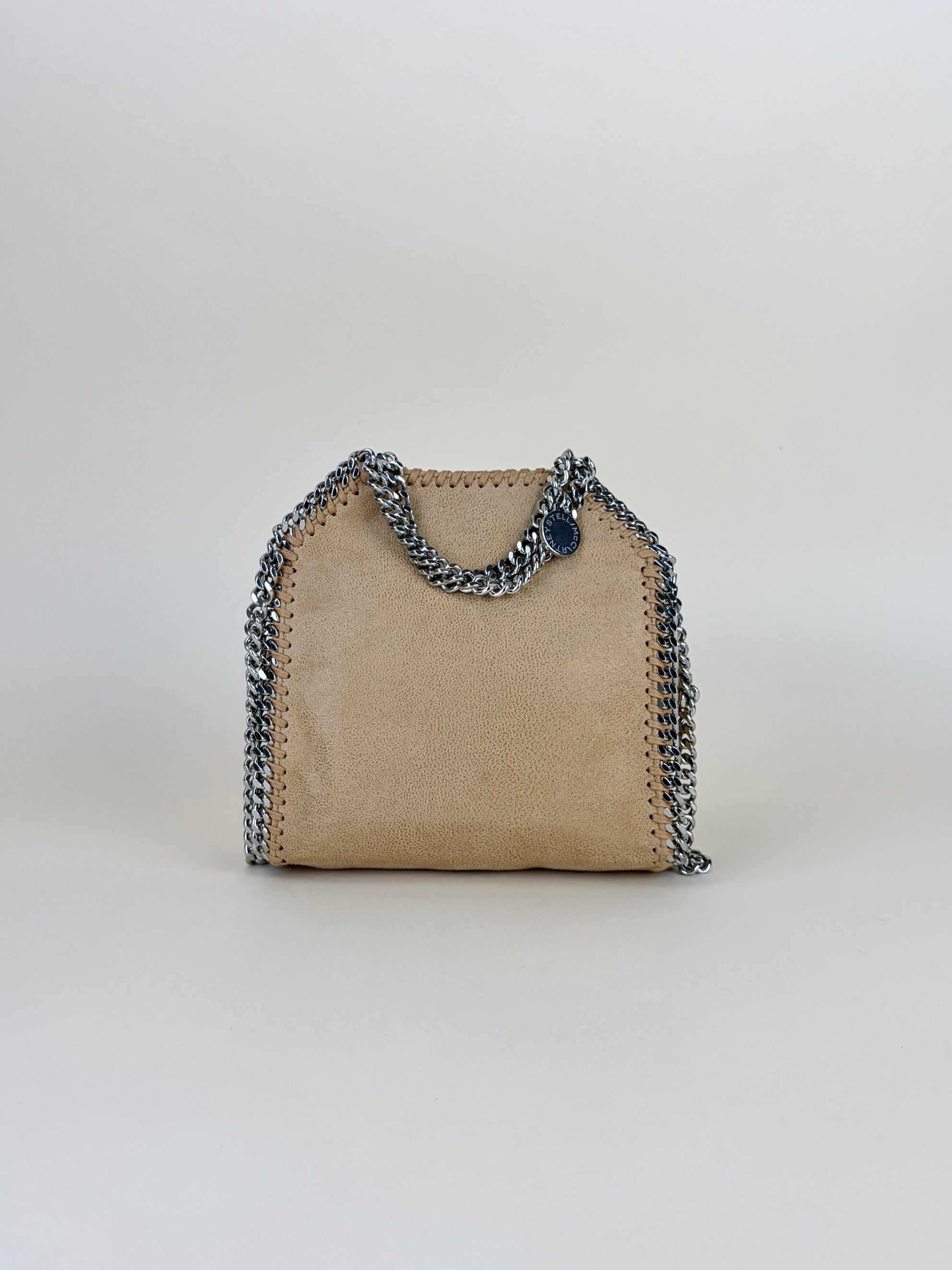 Stella Mccartney Nude Naturals falabella tiny tote bag