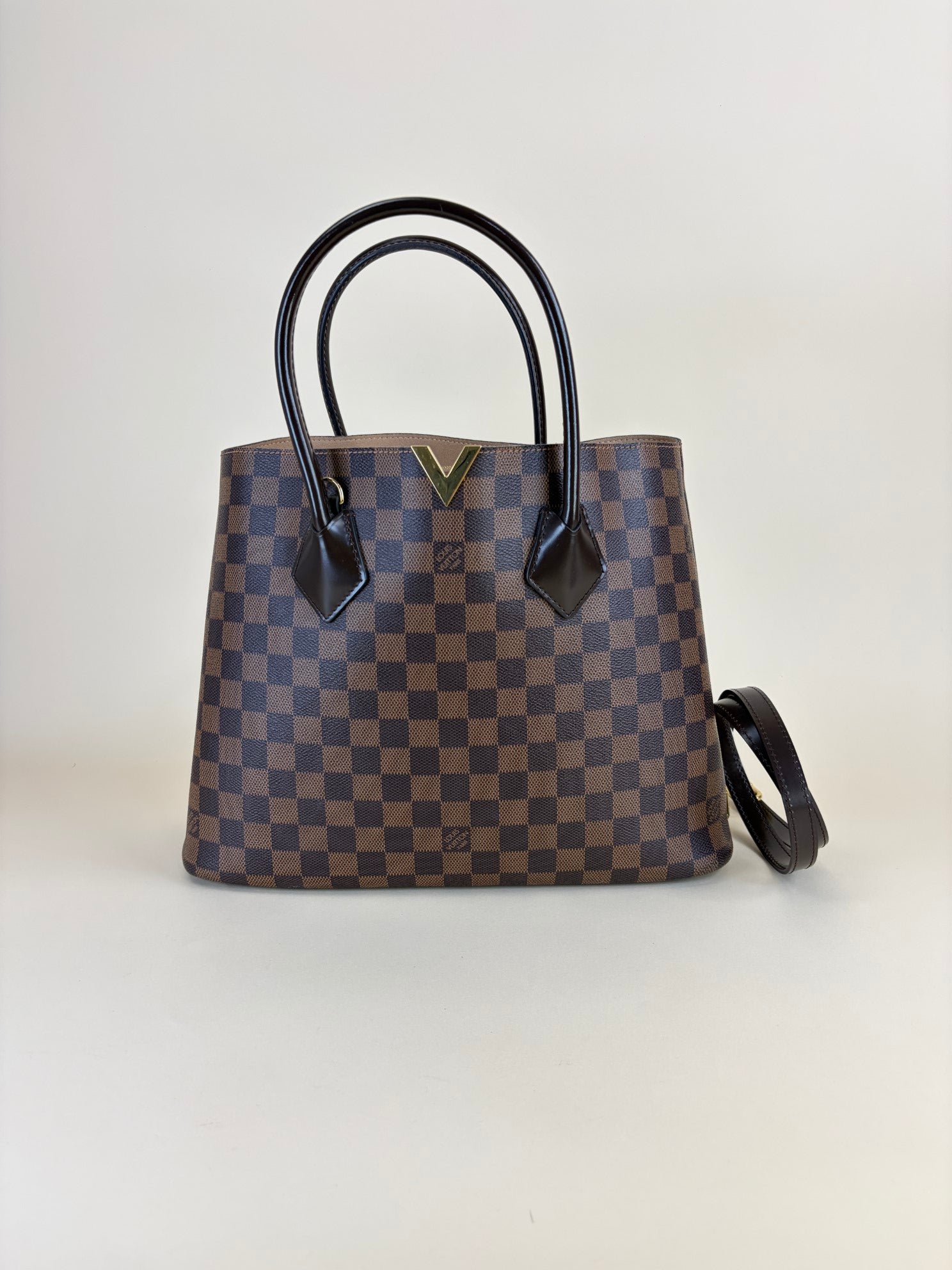 LOUIS VUITTON Kensington damier Ebene tote bag