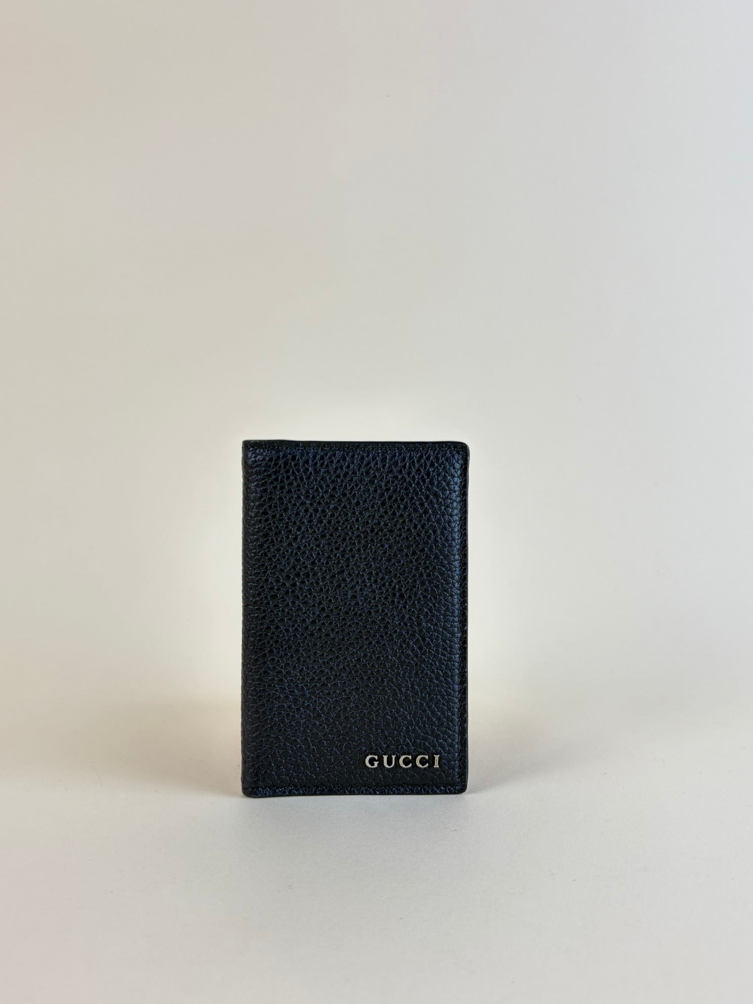 Gucci Black with Gucci Script Card Case