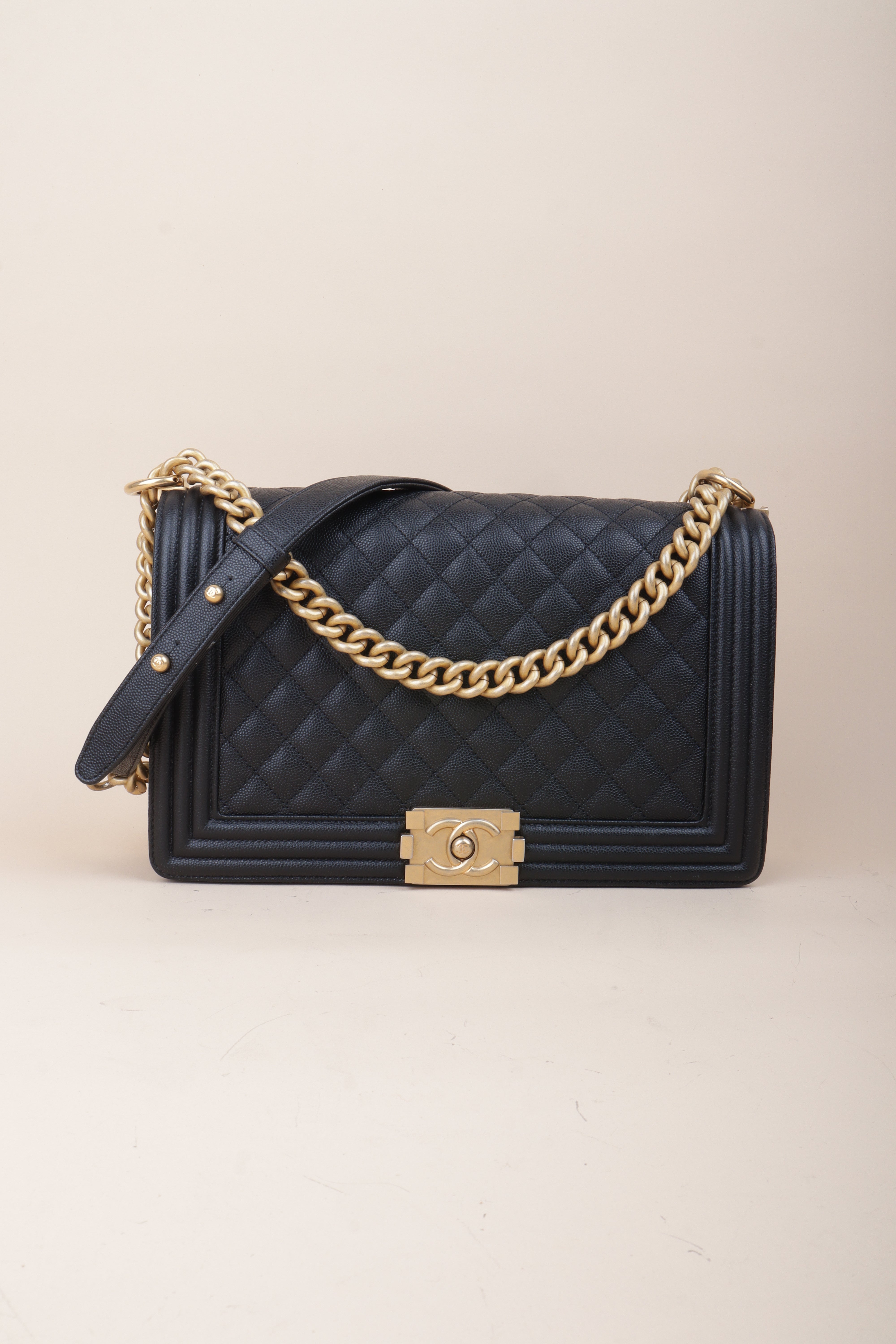 Chanel black Boy Medium Bag-shoulder bag-Chanel-The Closet Egypt