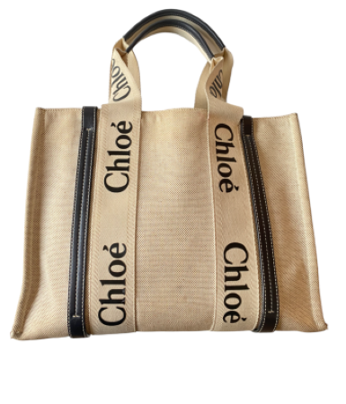 Chloe Bicolor Woody Medium Tote Bag