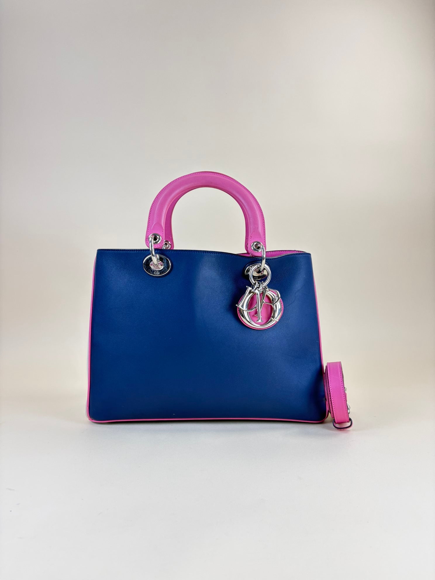 Christian Dior Tricolor Diorissimo Medium Tote Bag