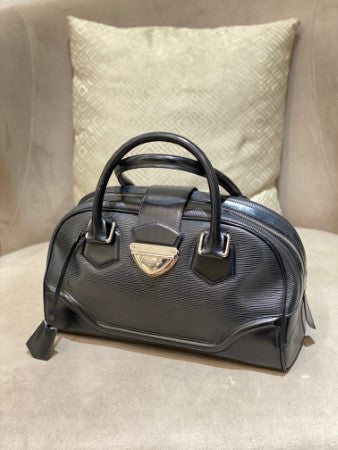 Louis Vuitton Noir Bowling Montaigne GM Bag