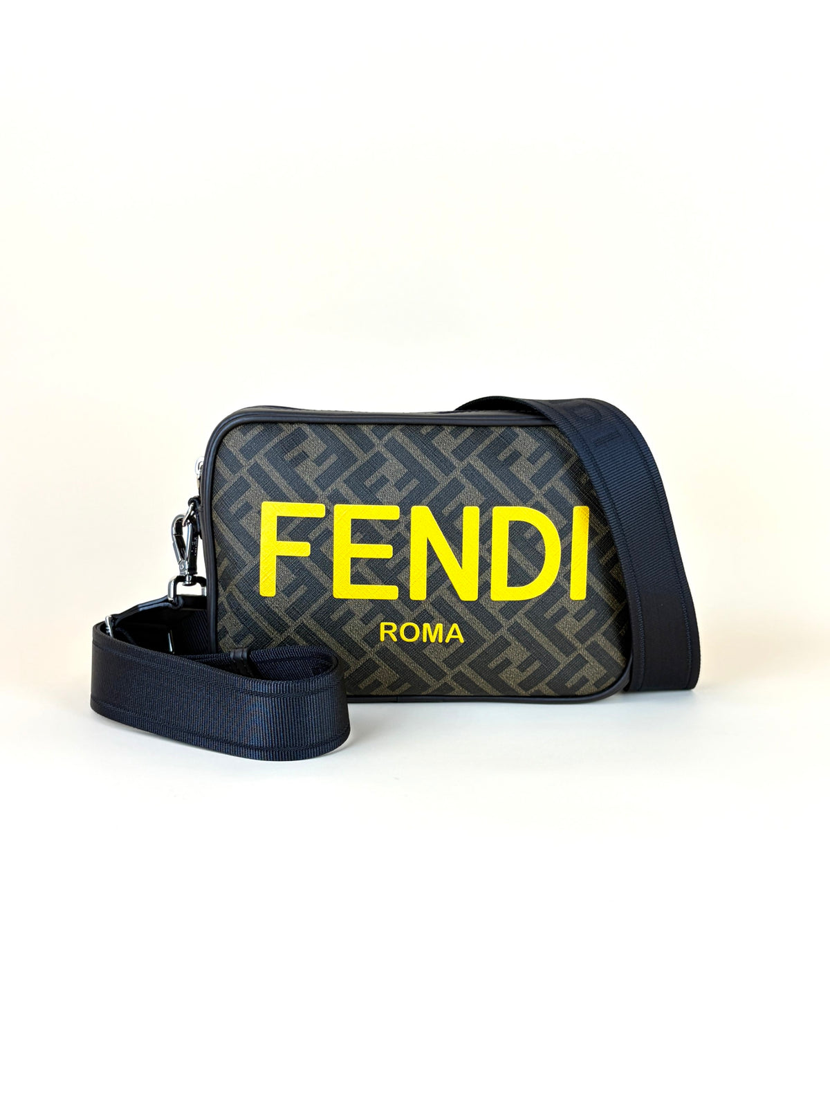 Fendi camera case medium ff yellow Fendi logo bumbag