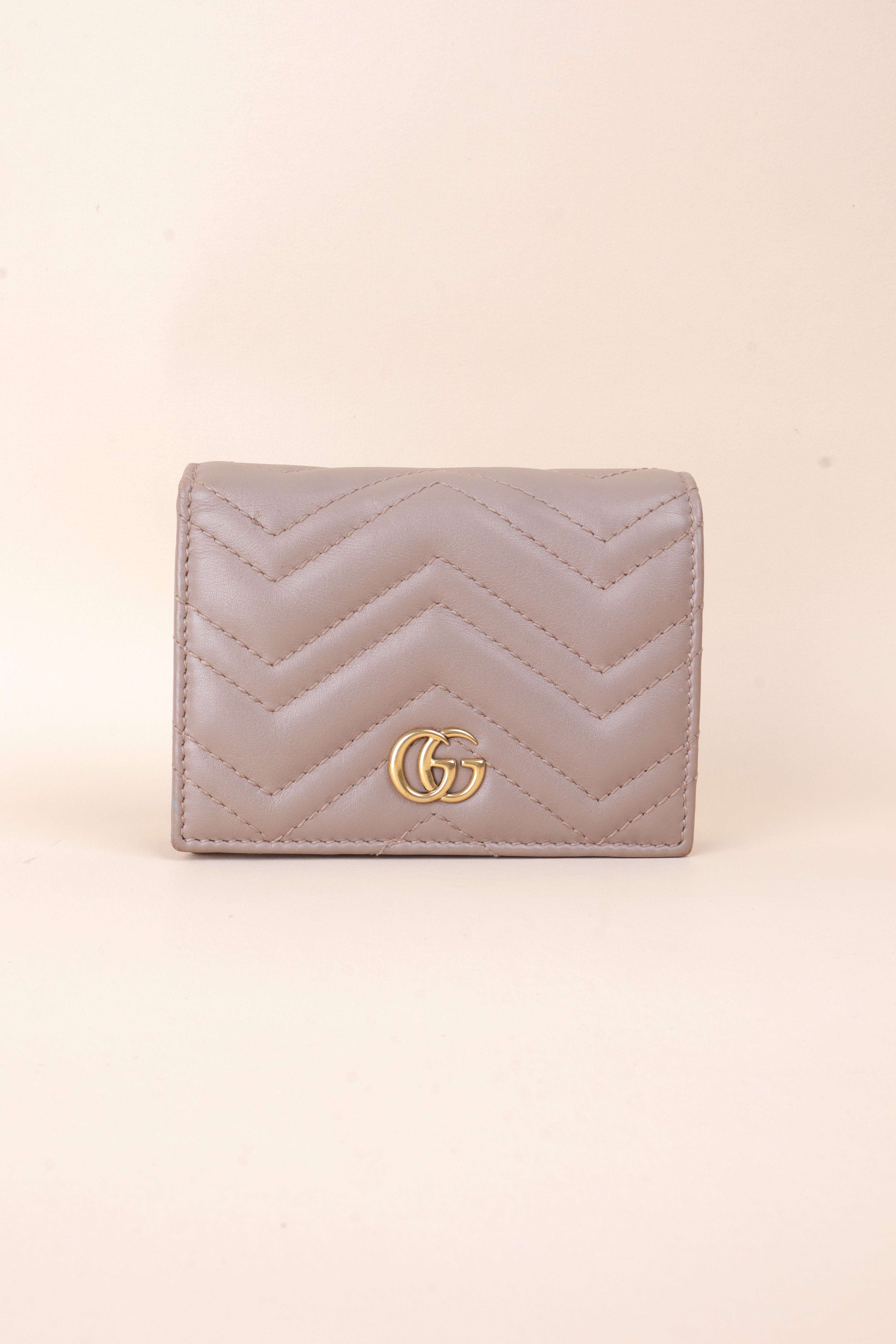 GUCCI WALLET BEIGE GG MARMONT