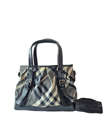 Burberry Bicolor Beat Check Lowry Bag