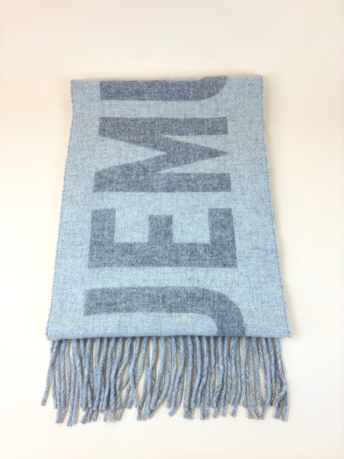 Jacquemus grey lcharpe Logo jacquard Wool Scarf