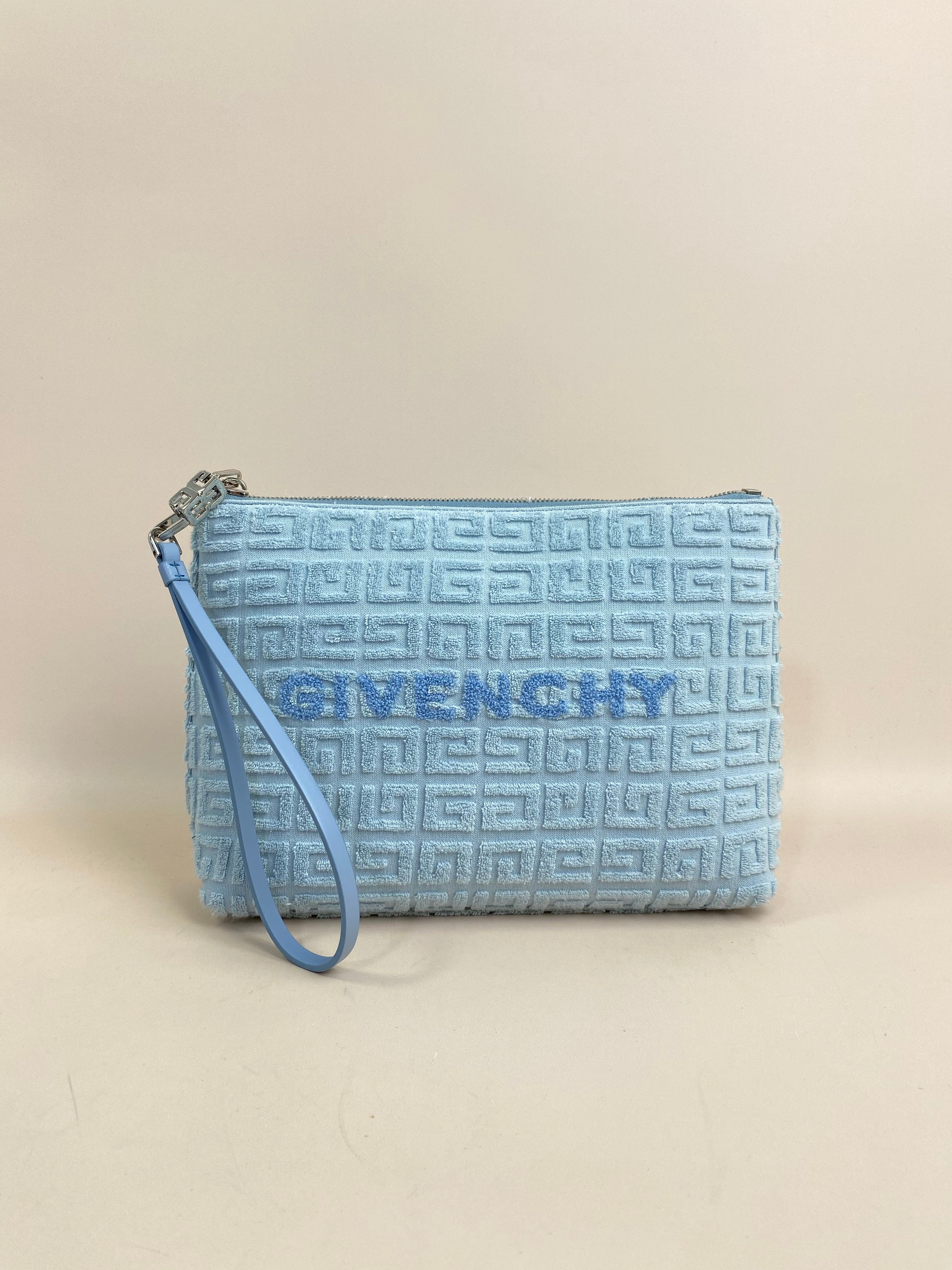 Givenchy Blue Travel Plage 4g Terry Pouch