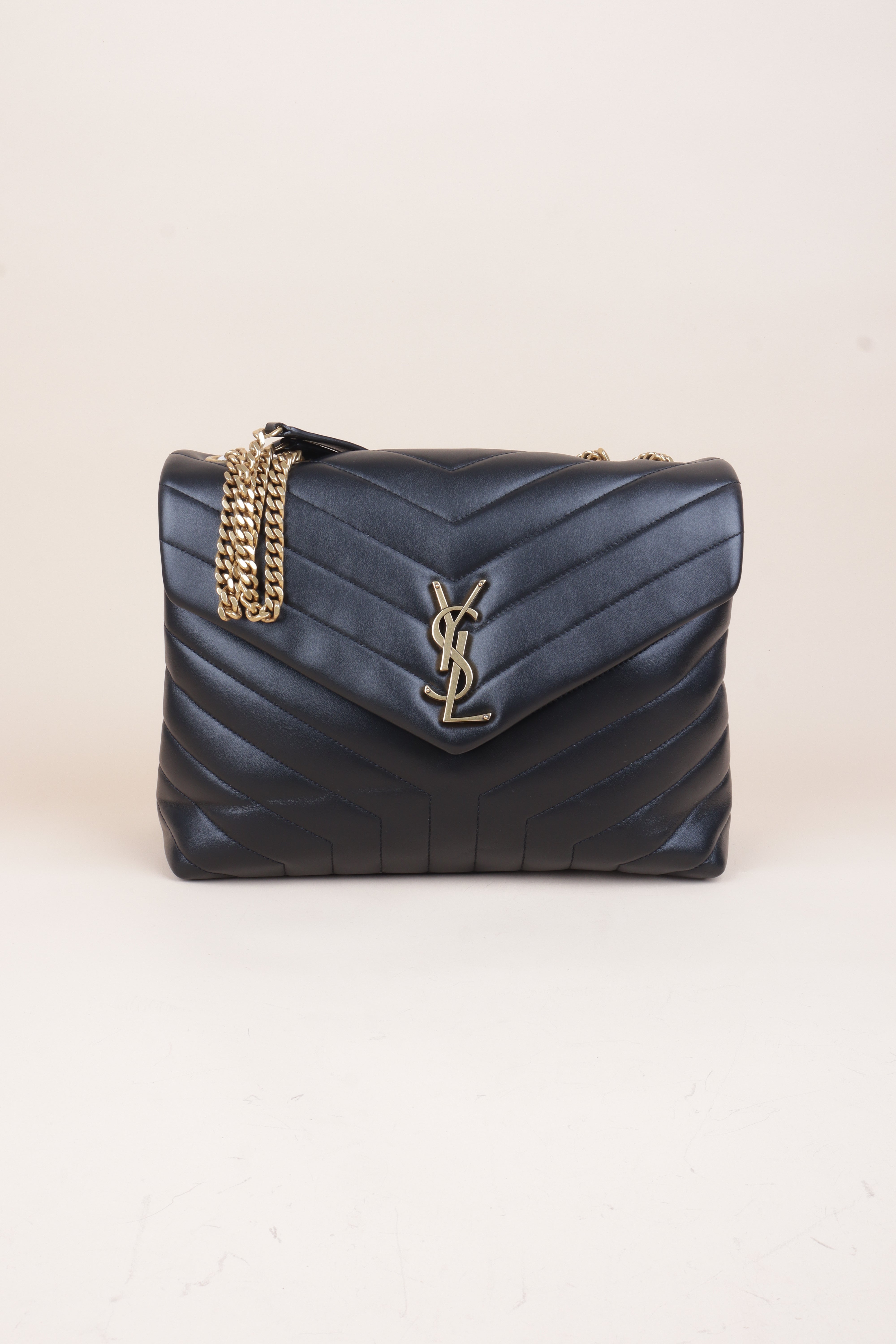YSL Black Loulou Medium Bag