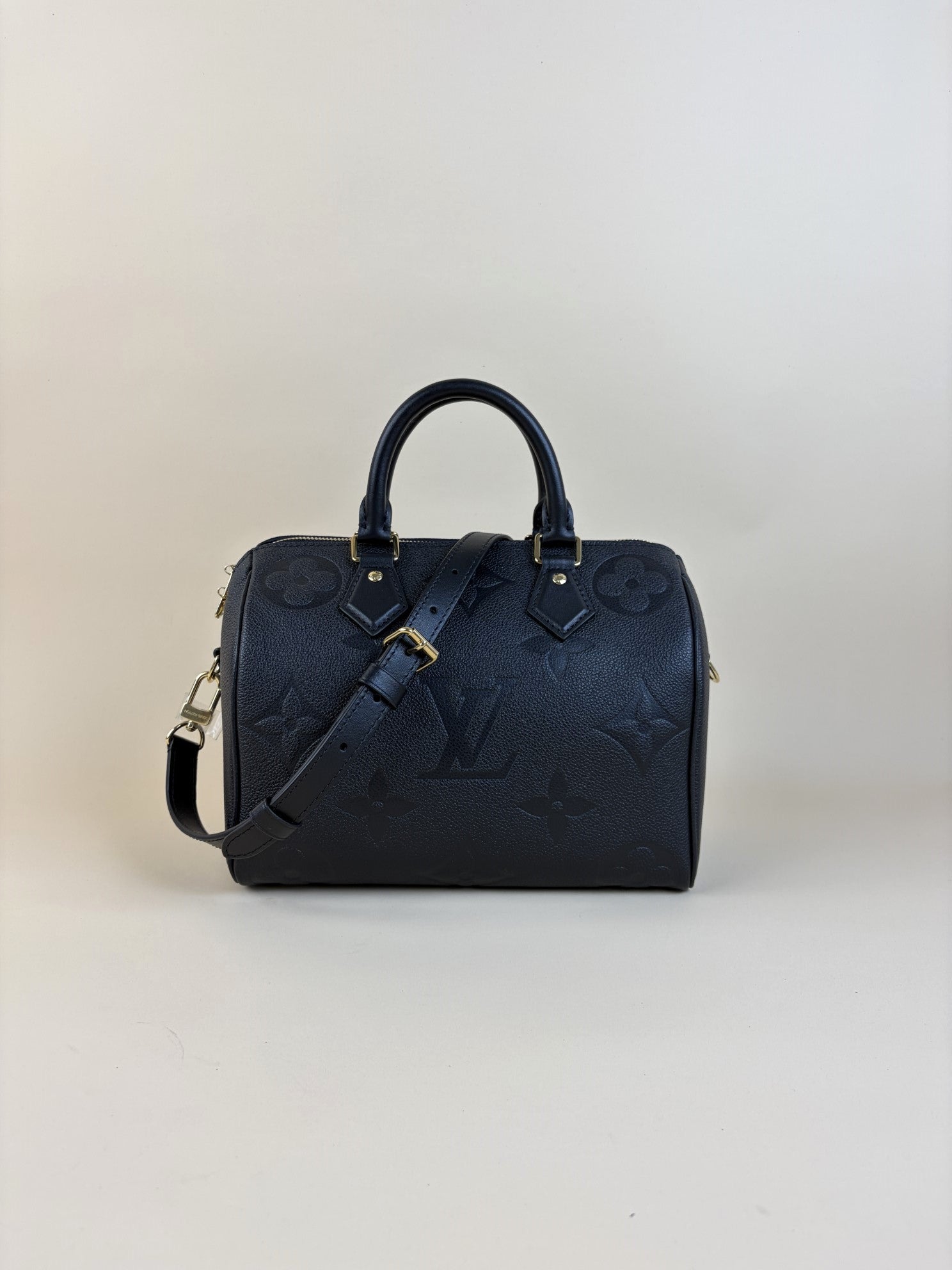 LOUIS VUITTON monogram EmpireNet black speedy bandoliered 25 bag