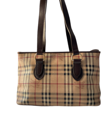 Burberry Bicolor Haymarket Regent Shoulder Bag