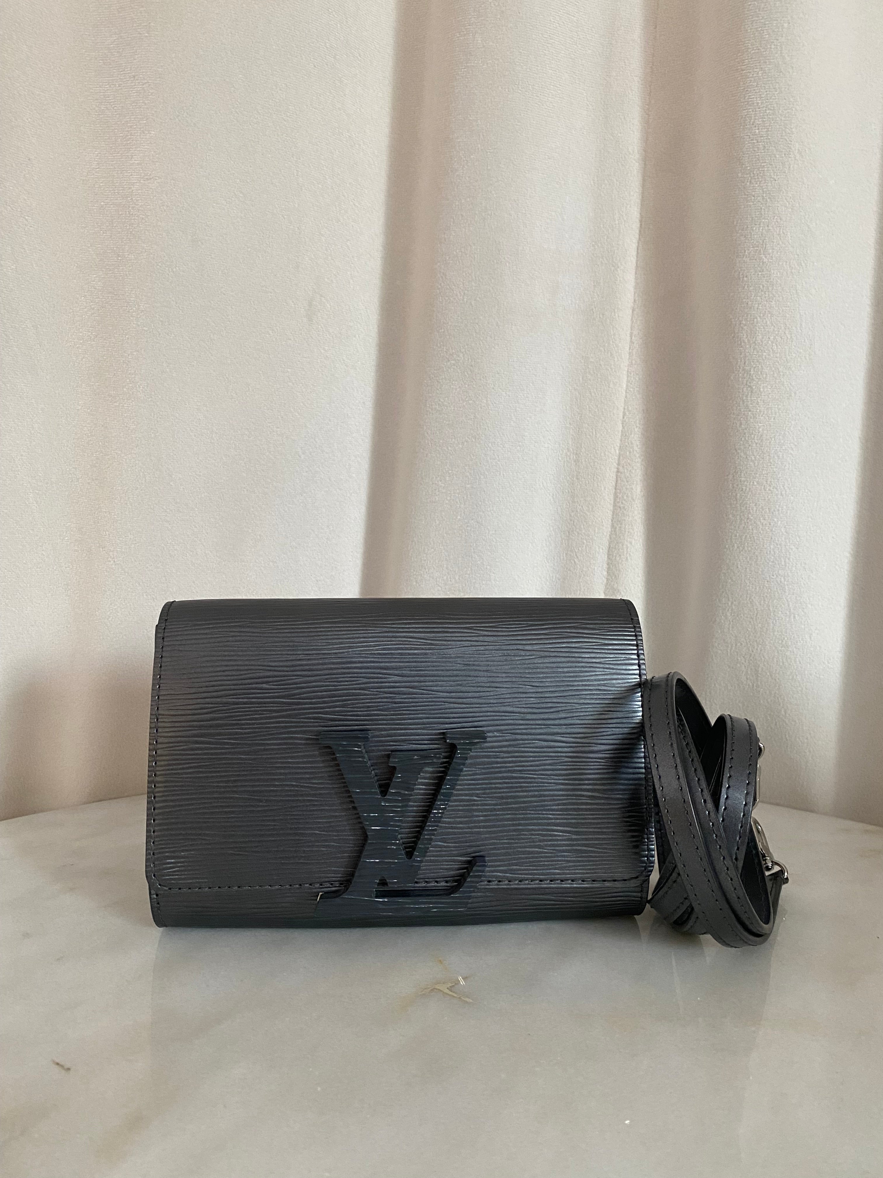 Louis Vuitton Dark Gray Louise PM Crossbody Bag